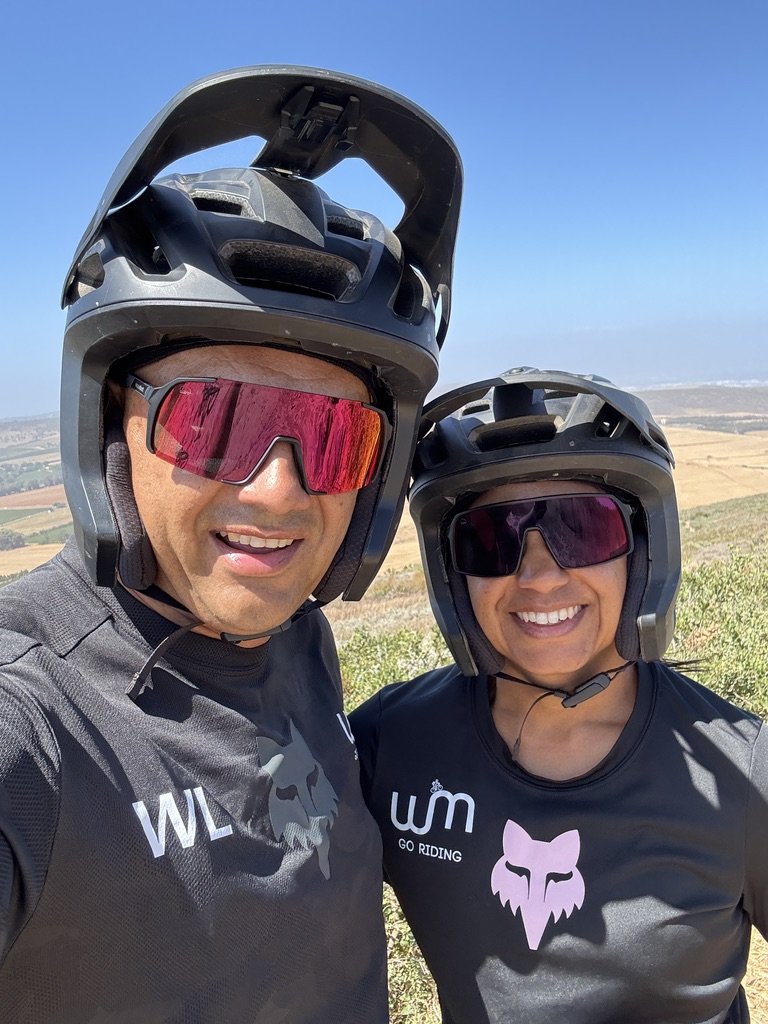 Warren and Melissa on the trail, Western Cape MTB